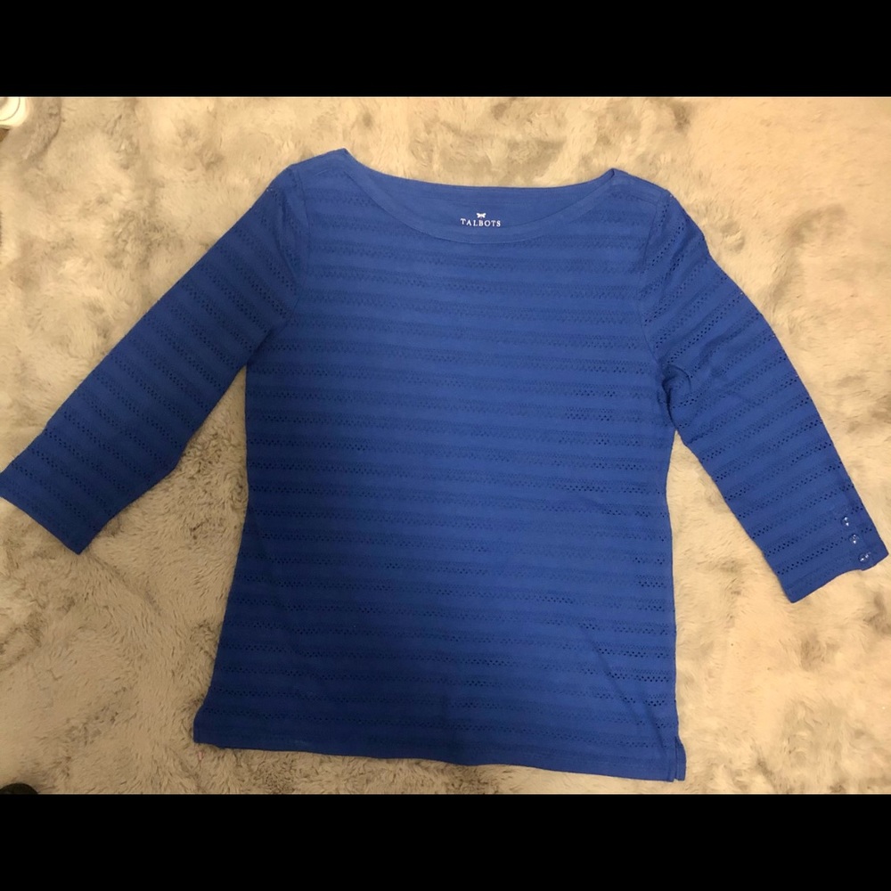 Talbots size Medium Royal blue top